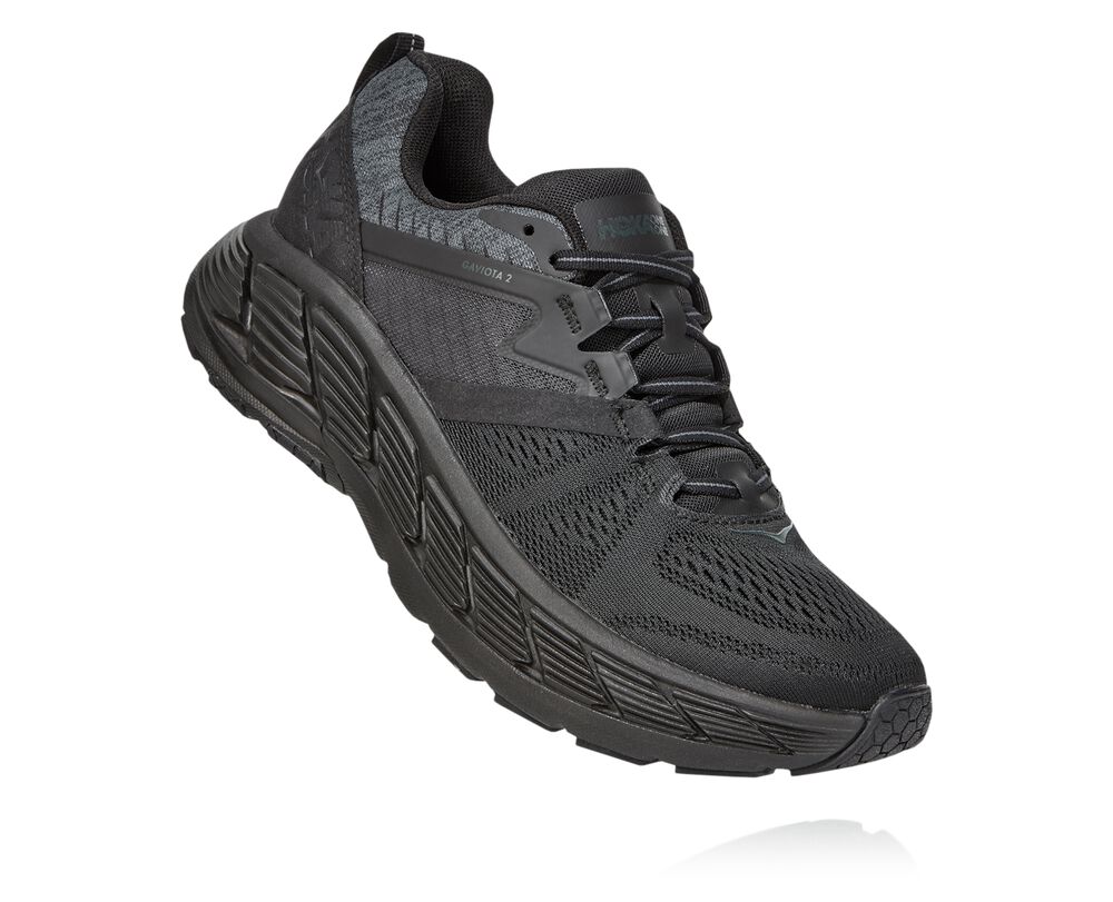 Hoka One One Gaviota 2 Ortopediska Skor Herr Svarta/MörkGrå - SE-1984260